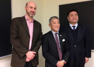 From left: Philip Kelly, Consul-General of Japan Yasunori Nakayama, and Gregory Chin